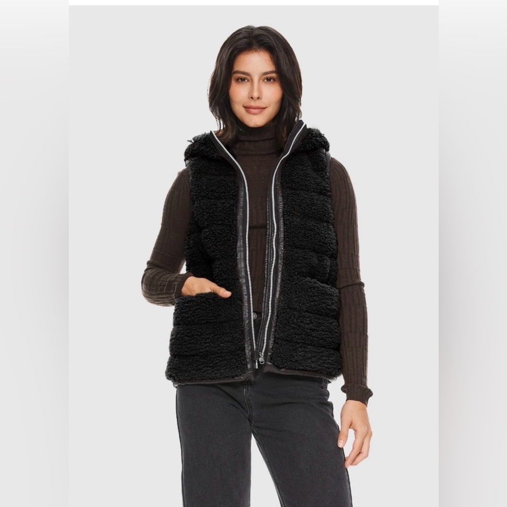Orolay hooded fleece down vest
